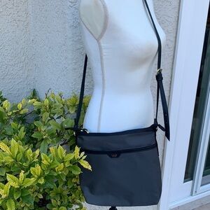 Tutilo Grey Nylon Crossbody Purse w Small Pouch